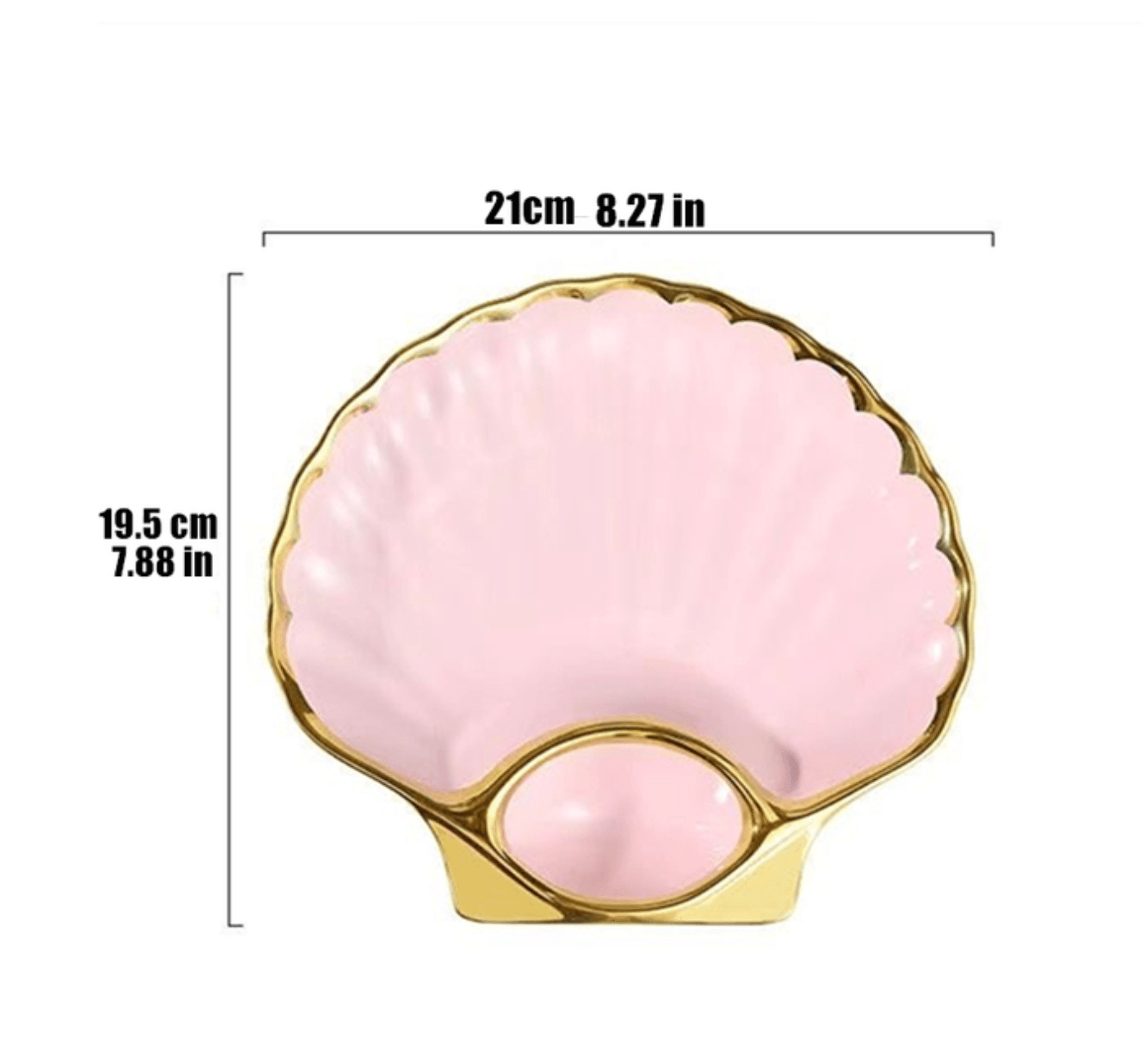 8 inch Shell Ceramic Dinner Plate