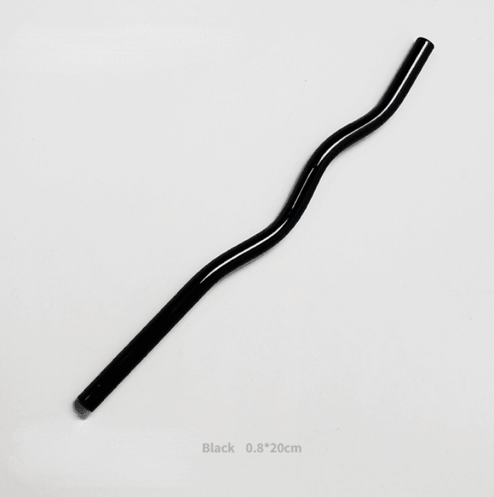 Reusable Wave Glass Straws